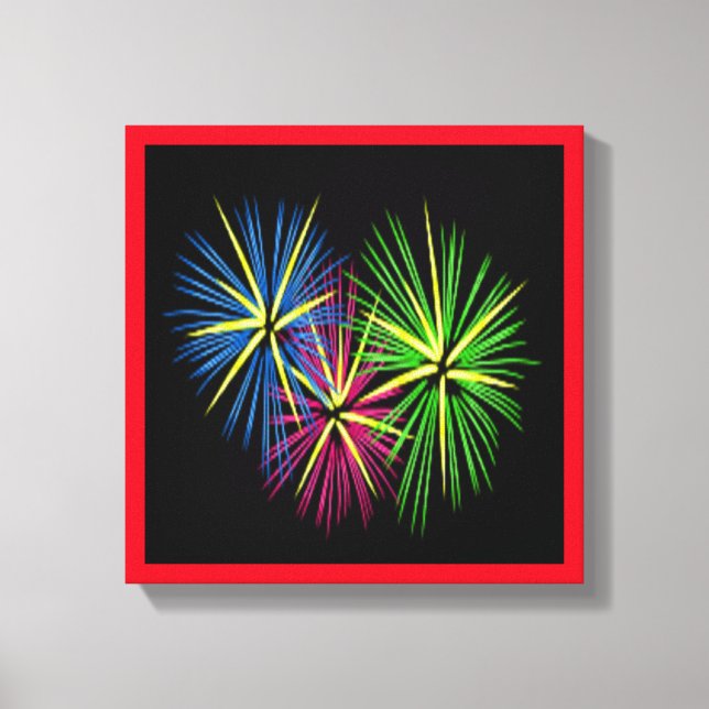 FIREWORKS CANVAS PRINT (Front)