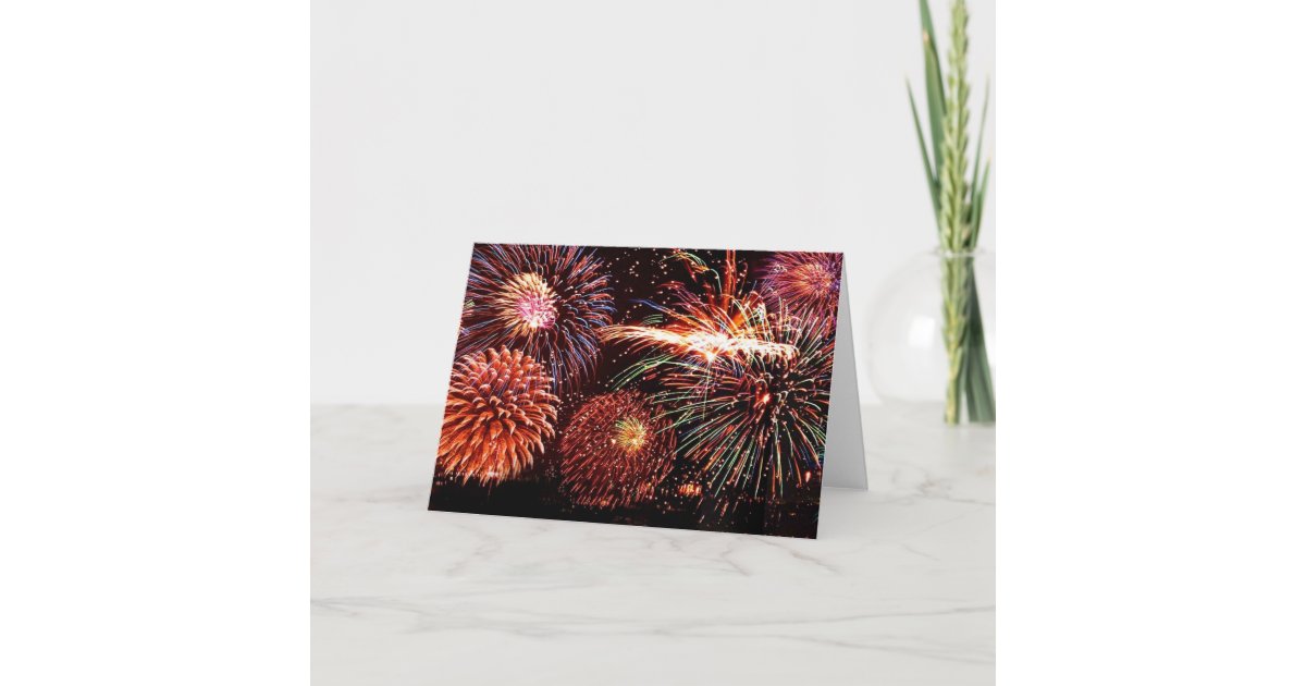Firework Rack Card Fireworks Card | Zazzle