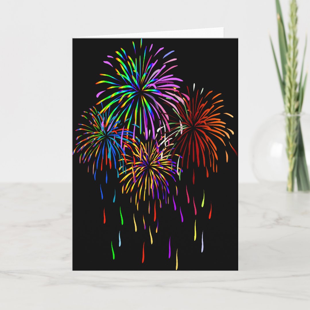 Fireworks Card | Zazzle