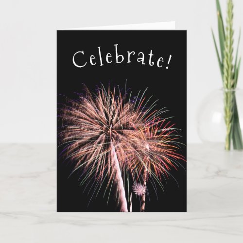 Fireworks Celebrate Card