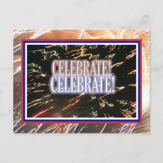 Fireworks Celebrate! Postcard
