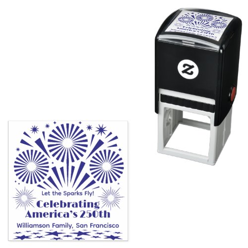 Fireworks Celebrating America’s 250th Year Trodat Self-inking Stamp Fireworks Celebrating America’s 250th Year Trodat Self-inking Stamp