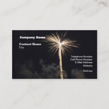 Fireworks Celebration At Night Business Card by atlanticdreams at Zazzle