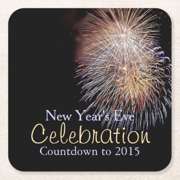 Fireworks Celebration New Year's Eve Coasters by elizme1 at Zazzle