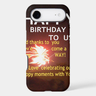 Fireworks Celebration with Thank You Message iPhone 17 Air Case