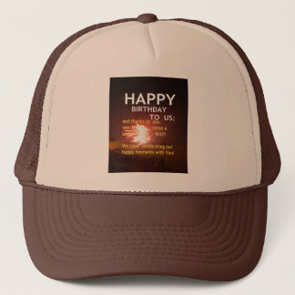Fireworks Celebration with Thank You Message Trucker Hat