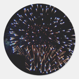 Fireworks Classic Round Sticker