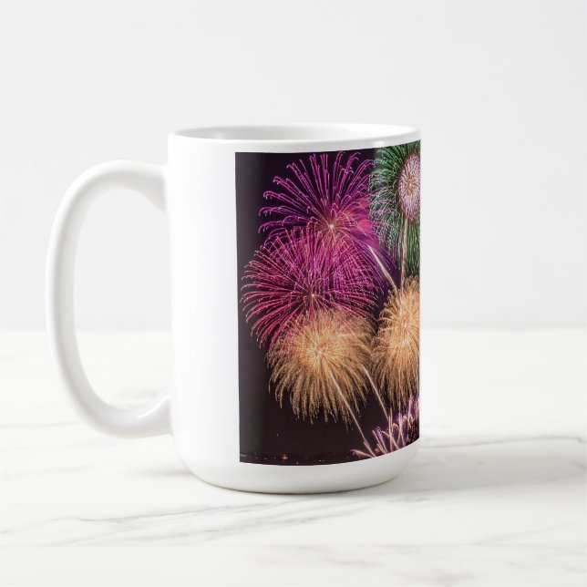 fireworks coffee mug (Left)