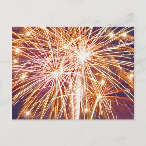 Fireworks Congratulations Postcard