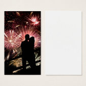 Fireworks Couple Kissing Silhouette (Front & Back)