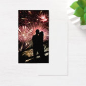 Fireworks Couple Kissing Silhouette (Desk)