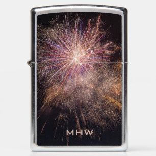 Fireworks custom monogram lighter