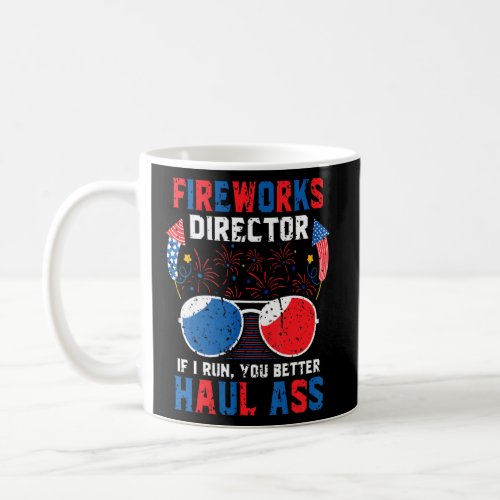 Fireworks Director  4th Of July Patriotic Mens  Coffee Mug