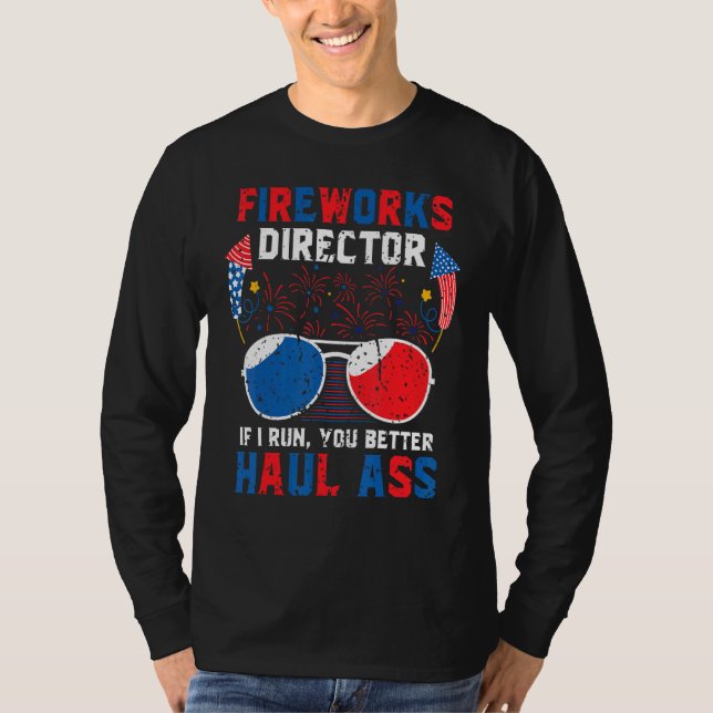 Fireworks Director  4th Of July Patriotic Mens T-Shirt (Front)