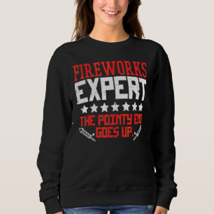 Fireworks Director Expert Fourth Of July 4th Men Sweatshirt