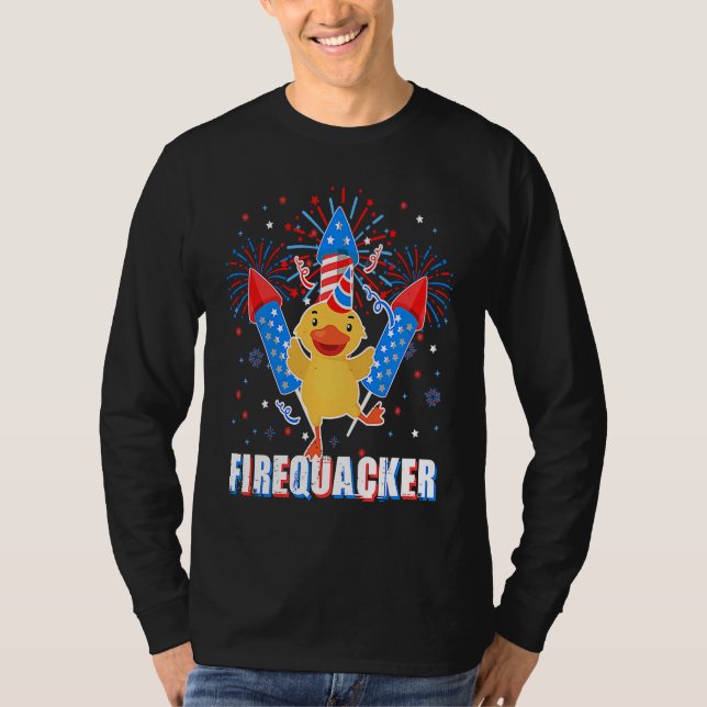 Fireworks Director Firecracker Firequacker T-Shirt (Front)