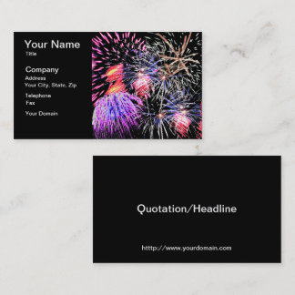 Fireworks Display Business Card