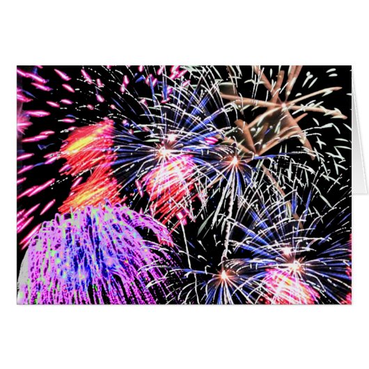 Fireworks Display Cards (Front Horizontal)