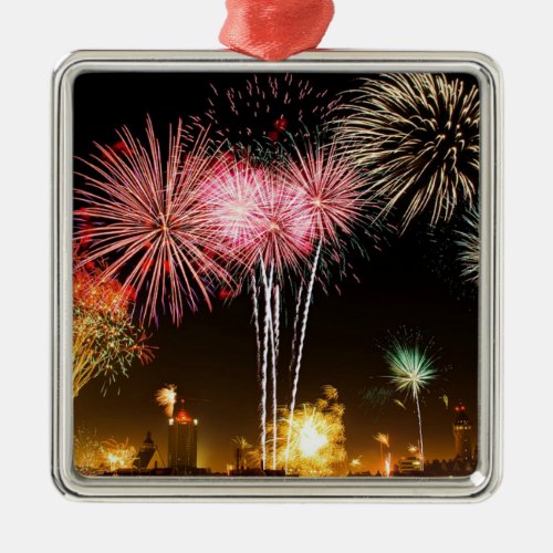 Fireworks display__celebration  metal ornament