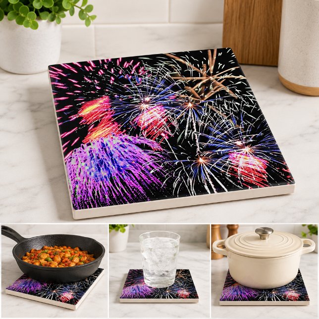 Fireworks Display Ceramic Tile (Fireworks Display Ceramic Tile)