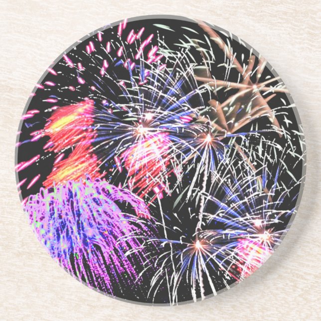 Fireworks Display Drink Coaster (Front)