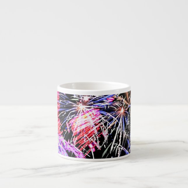 Fireworks Display Espresso Mug (Front)