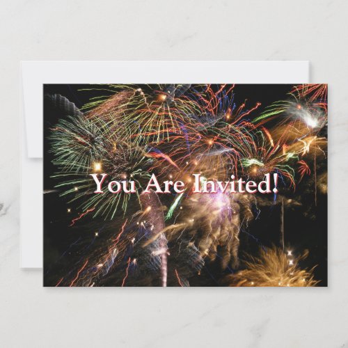 Fireworks Display Invitation