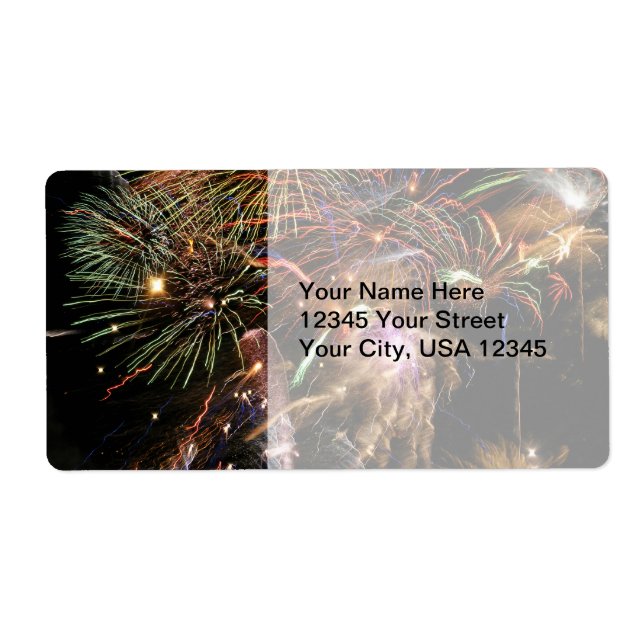 Fireworks Display Label (Front)