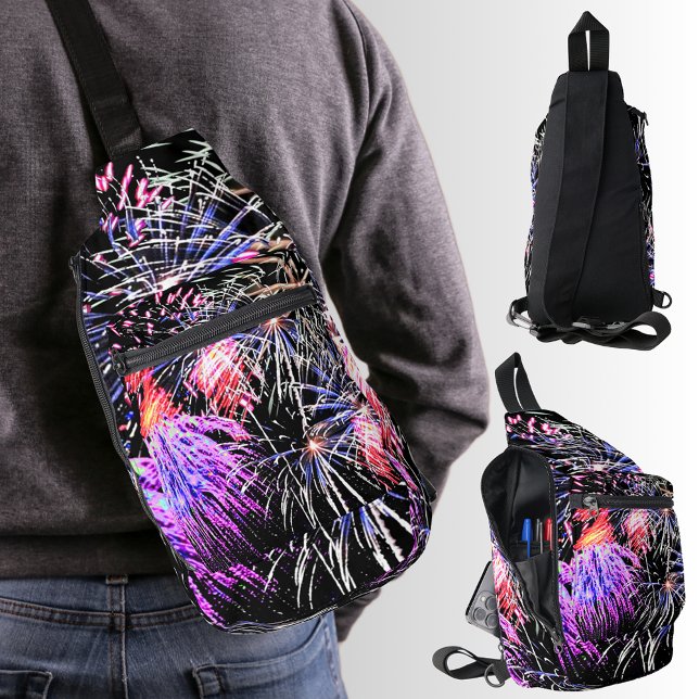 Fireworks Display Patriotic Holiday Sling Bag (Fireworks Display Patriotic Holiday Sling Bag)