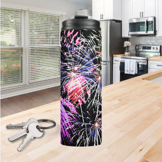 Fireworks Display Patriotic Holiday Thermal Tumbler