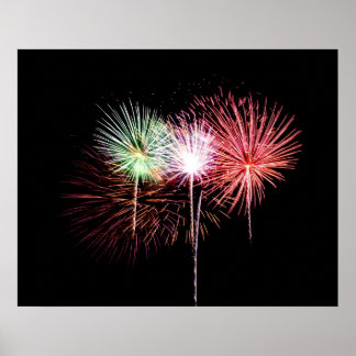 Fireworks Display Photo Poster