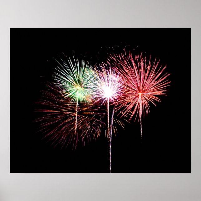 Fireworks Display Photo Poster (Front)