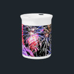 Fireworks Display Pitcher<br><div class="desc">Patriotic Holidays like Veterans Day, Memorial Day, 4th of July, 9-11 and Fireworks with vintage and modern designs. Many of the vintage designs have been custom made as my designs and will not be found elsewhere. Please contact me at sandy@sandyspider.com if you would like something special just for you or...</div>