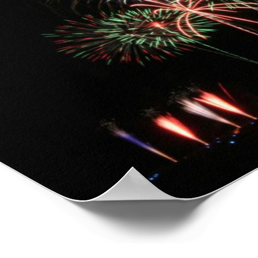 Fireworks Display Poster | Zazzle