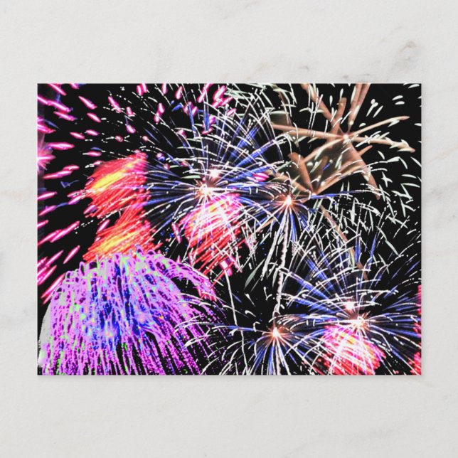 Fireworks Display, ZSSG Postcard (Front)