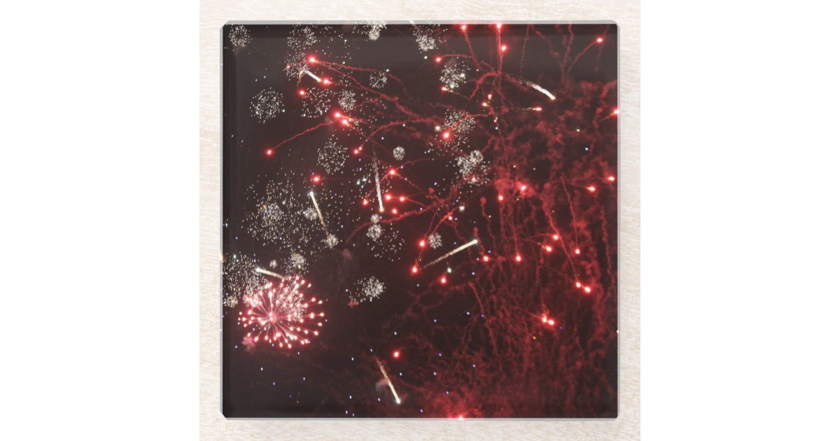 Fireworks Drink Coaster | Zazzle