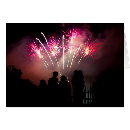 Fireworks enjoyed by family (Front Horizontal)