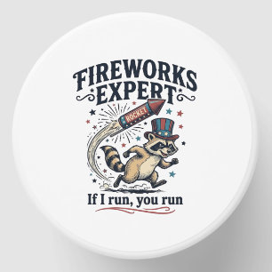 Fireworks Expert Raccoon Vintage Fourth of July Sh Mini Candle Favors