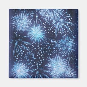 Fireworks exploding magnets - invitation template