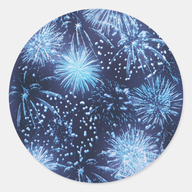 Fireworks exploding stickers (Front)