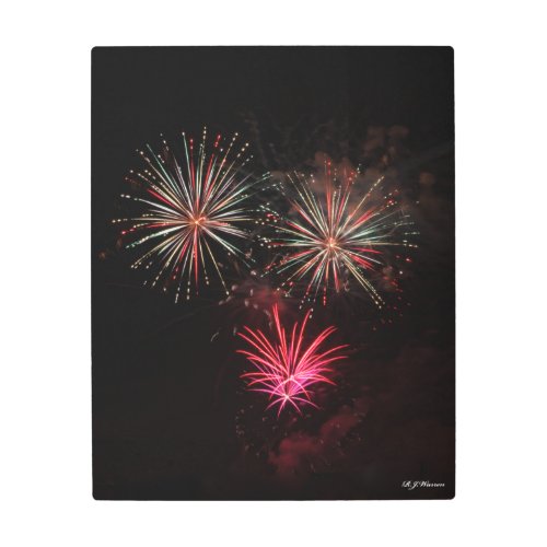 Fireworks Explosion 16x20 Metal Print