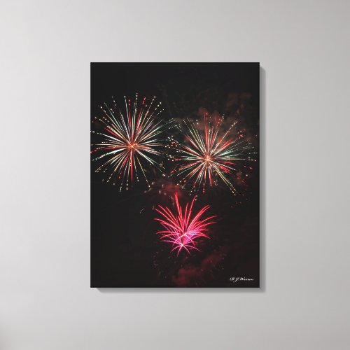 Fireworks Explosion 18x24 Canvas Print
