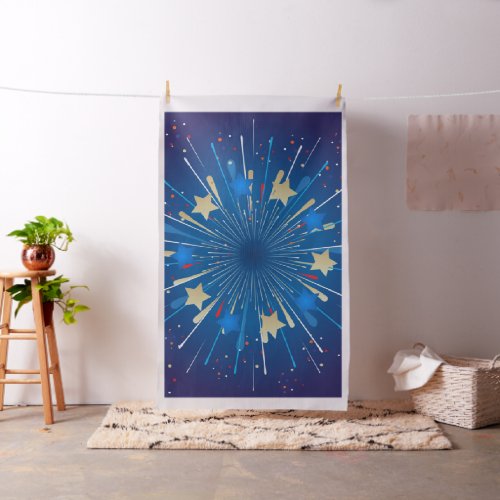 Fireworks Festive Holiday Decoration Fabric