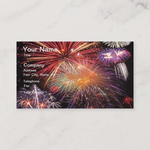 Fireworks Finale Business Card