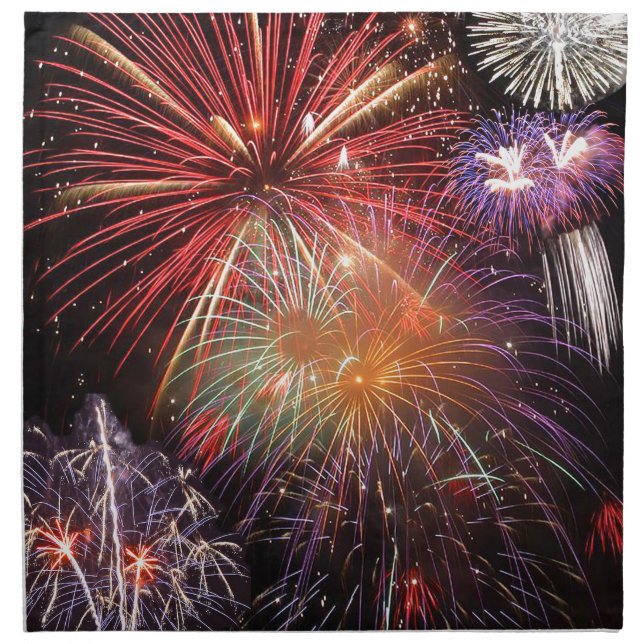 Fireworks Finale Cloth Napkin (Front)