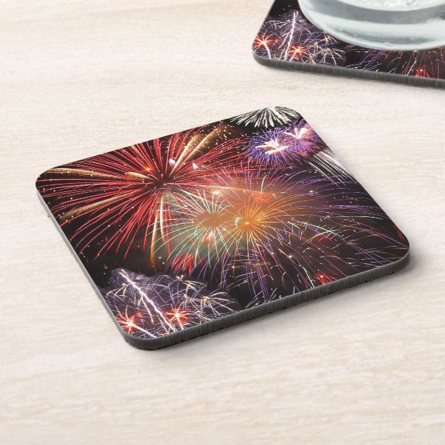 Fireworks Finale Drink Coaster (Left Side)