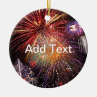 Fireworks Finale Metal Ornament