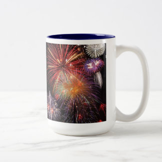 Fireworks Finale Two-Tone Coffee Mug