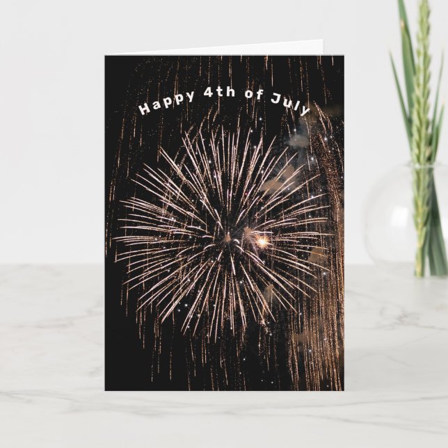 fireworks for 4th of July Card (Front)