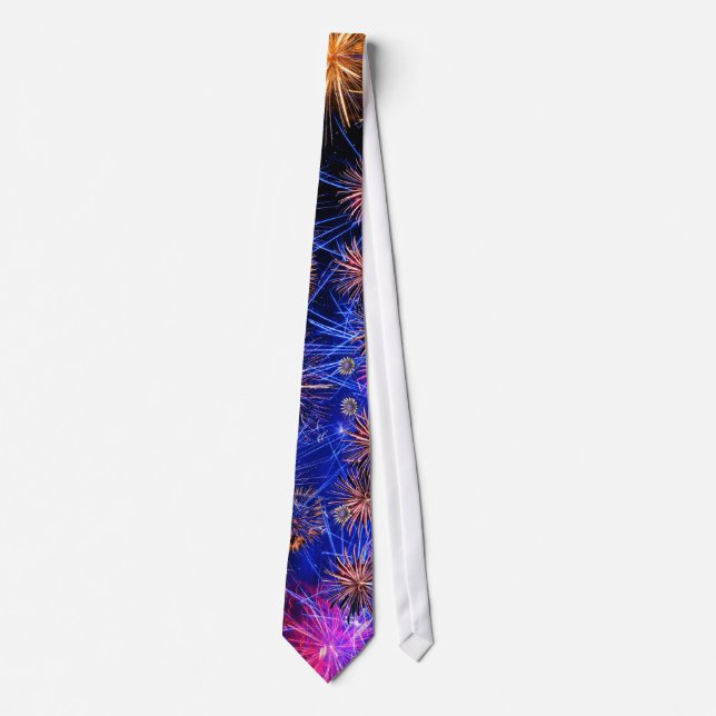 Fireworks for Men's Tie (Front)